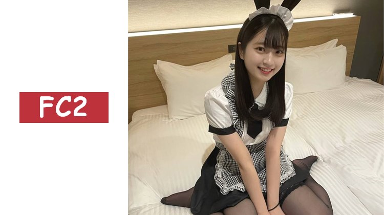 楓醬穿著女僕裝迎接我，所以我給了她滿滿的吻♡請務必好好享受她圓潤漂亮的胸部和無套性愛！